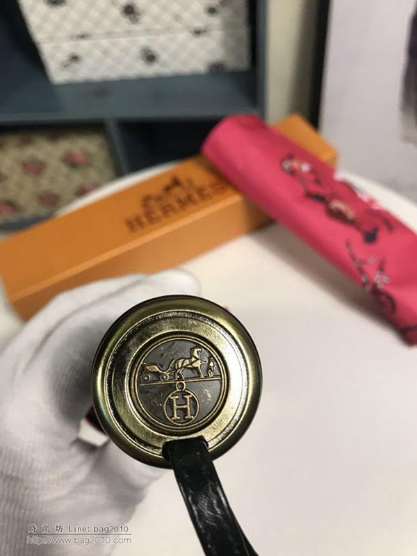 HERMES愛馬仕 年度最新 火爆單品 極品 H家自動傘 防曬隔熱 防紫外線  zm1054